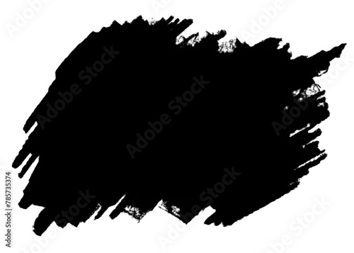 Czarna plama grunge, izolowany plik. photo