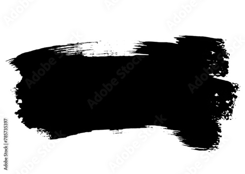 Czarna plama grunge, izolowany plik.