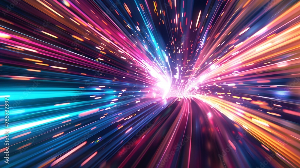 Fototapeta premium Fiber concept futuristic design