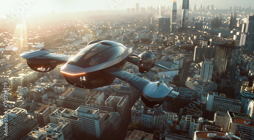 Flying transport of the future photo