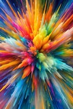 Vivid Expression: An Explosion of Abstract Color
