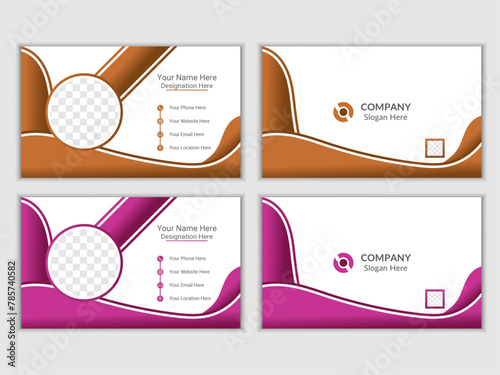 Clean professional business card template