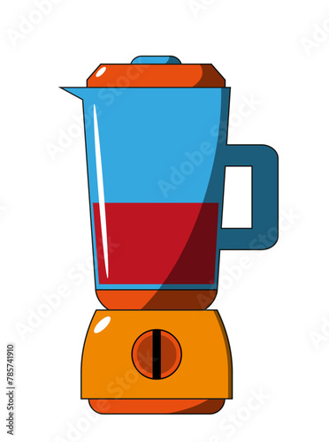 Vector e ilustración  de licuadora. Icono de cocina.