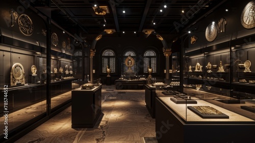 Intricate Artifacts on Display at Historical Museum Exhibition photo
