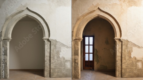  apartment room before and after restoration © Ирина Рычко