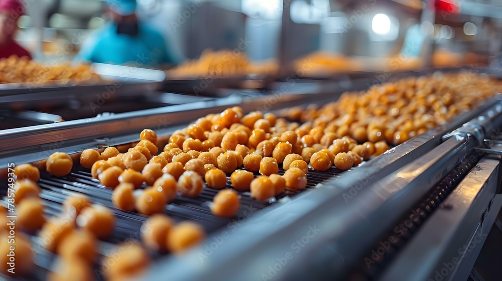 High-tech Food Processing for Optimal Quality and Sustainability. Concept Tech Innovations, Sustainable Practices, Quality Control, Food Safety Regulations, Industry Trends