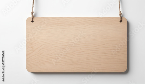 wooden sign board isolated on white background