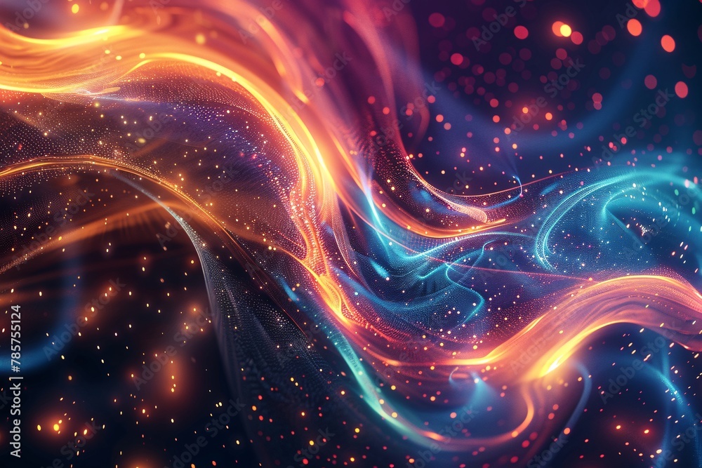 Mesmerizing abstract background with neon lights and dynamic shapes Mesmerizing abstract background with neon lights and dynamic shapes