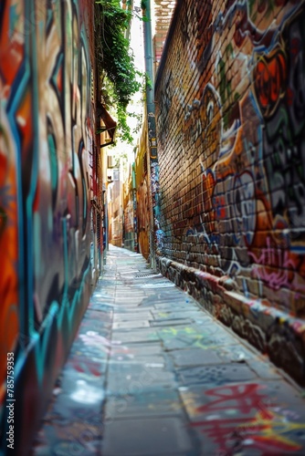 graffiti on the street Generative AI © Roman