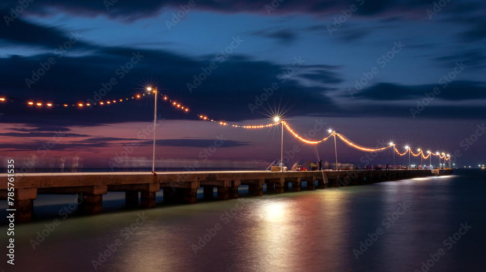 Obraz premium Sunset from Progreso, Yucatan