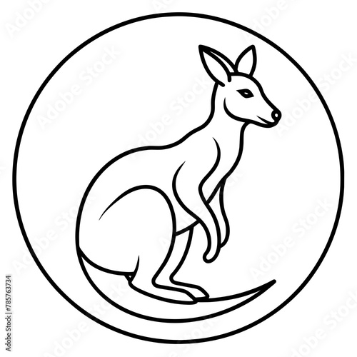 Kangaroo Logo Icon Draw Your Own Vector Art Masterpiece