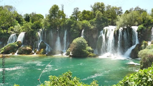 kravica waterfall natural wonder in bosnia and herzegovina 4K  photo