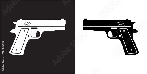IIlustration Vector graphics of Pistol icon
