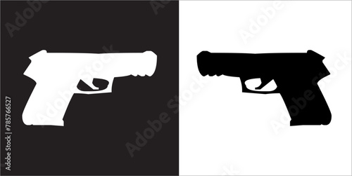 IIlustration Vector graphics of Pistol icon