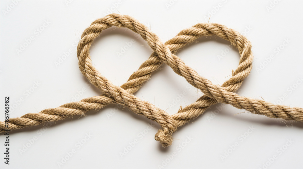knot on a rope knot on a rope