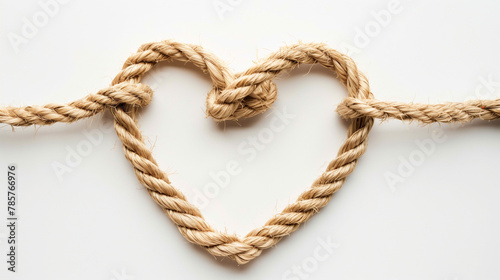 heart shape made of rope