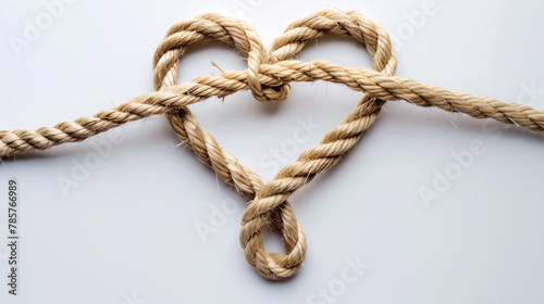knot on a heart rope