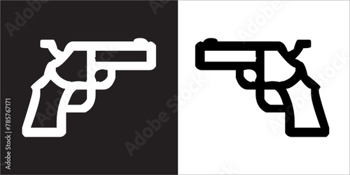 IIlustration Vector graphics of Pistol icon