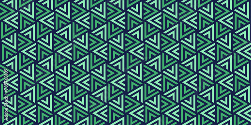 Isometric 3d seamless pattern background. Abstract isometric 3d retro cube shapes seamless pattern background. Ideal for fabric design, wrapping paper print and website backdrop. © Pattern Collector