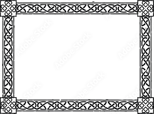 Large Rectangular Celtic Frame - Heart Knots
