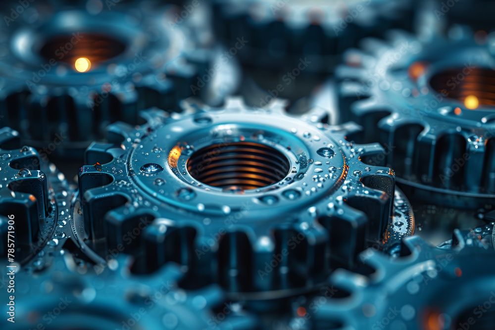 A visual metaphor of gears turning in harmony, representing the synergy of individual contributions. Concept of teamwork and coordination. Generative Ai. A visual metaphor of gears turning in harmony, representing the synergy of individual contributions. Concept of teamwork and coordination. Generative Ai.