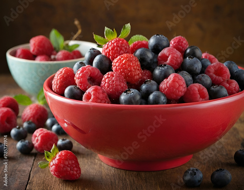 Fresh Berries on Plate