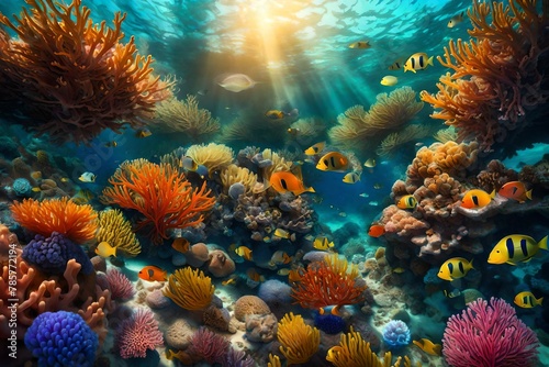 coral reef and coral © momina