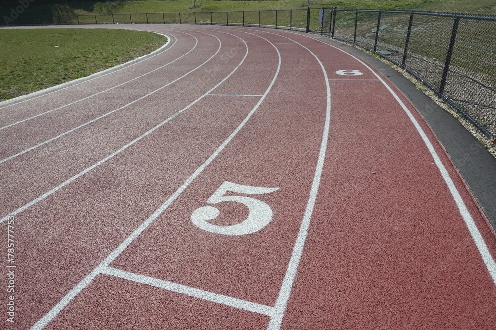 Lane 5 of Running Track