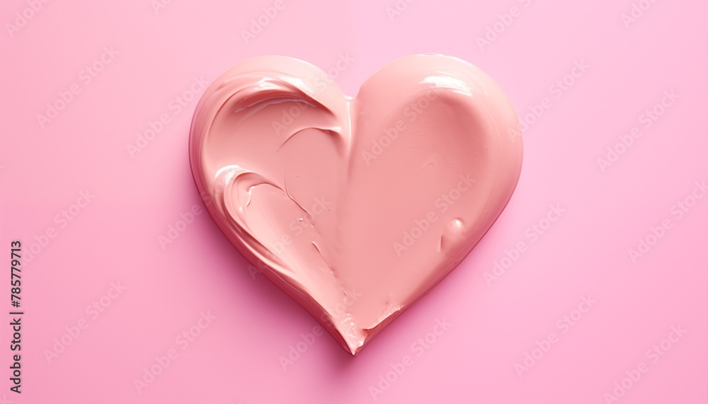 pink heart on a pink background