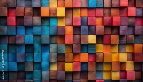 abstract colorful background of squares