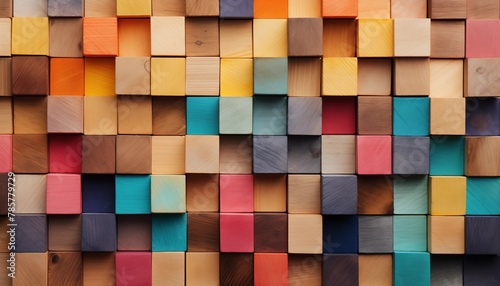 abstract colorful background of squares