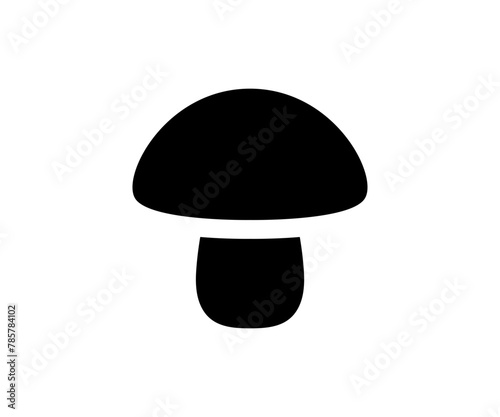 Mushroom icon. Boletus icon. Flat mushrom illustration.