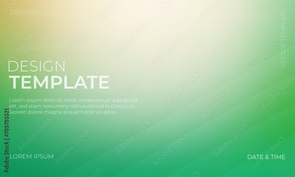 Creative Vector Gradient grainy texture with shades of green white and gold