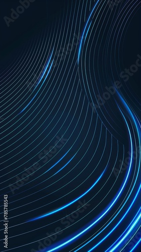 A blue and white image with a lot of lines and curves