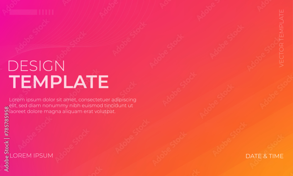 Orange and Pink Gradient Texture Vector Background with Grainy Effect