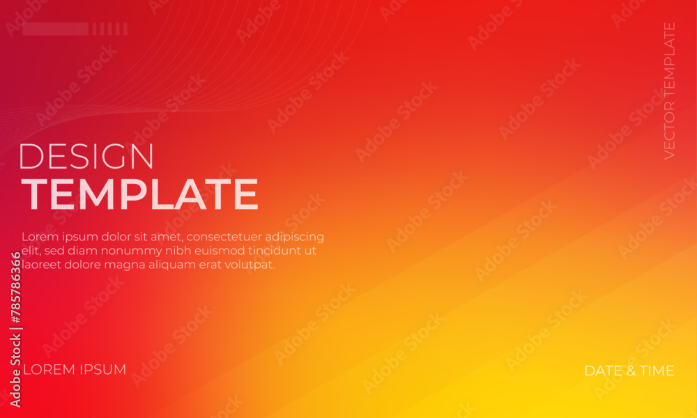 Vector Gradient Grainy Texture with Red and Yellow Tones for Backgrounds