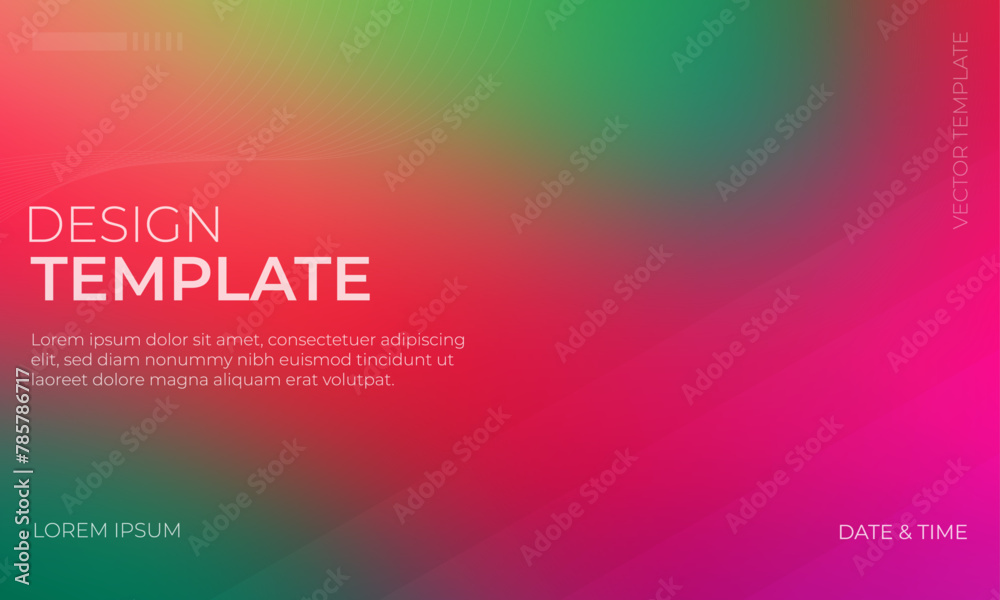 Vector Gradient Grainy Texture in Red Green and Magenta Shades