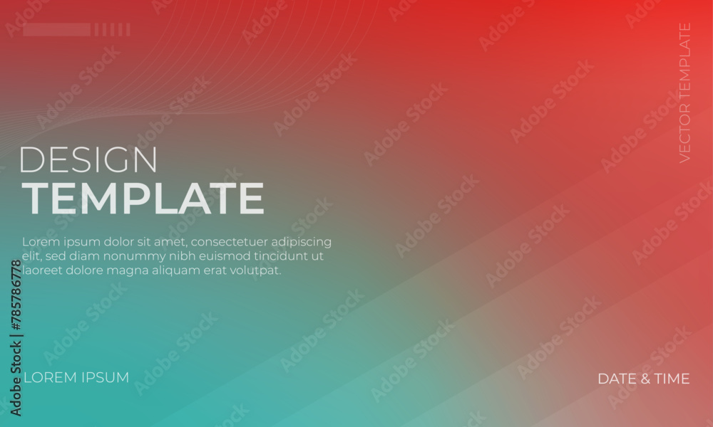 Colorful Vector Gradient grainy texture in red green and turquoise shades