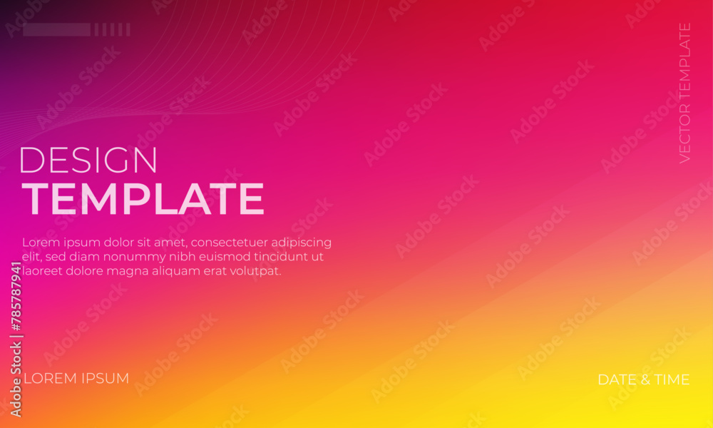 Vivid Vector Gradient Grainy Texture with Yellow Black and Magenta Hues