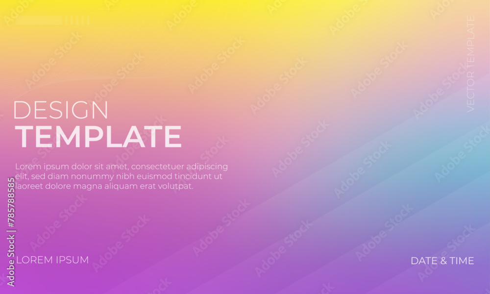 Creative Cyan and Yellow Vector Gradient Grainy Texture Background