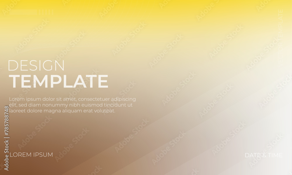 Yellow White and Brown Vector Gradient Texture Wallpaper Design
