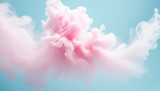 ai genertative of hyper realistic of a very light of the pink clouds and blue background
