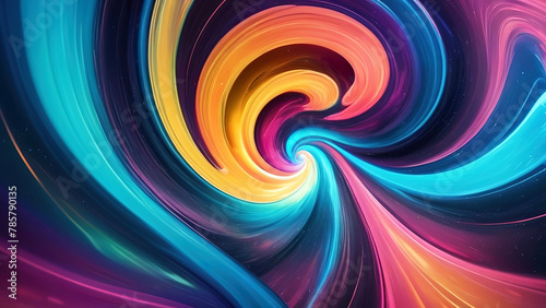 abstract colorful swirl background with motion blur effect