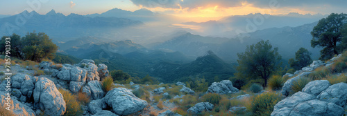 panorama of the mountains