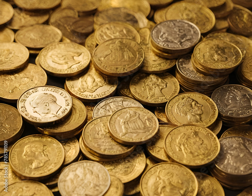 Pile of Coins: Business Finance Save Money