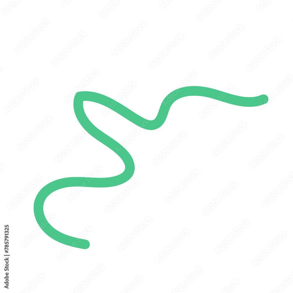 Green squiggle lines abstract Green squiggle lines abstract