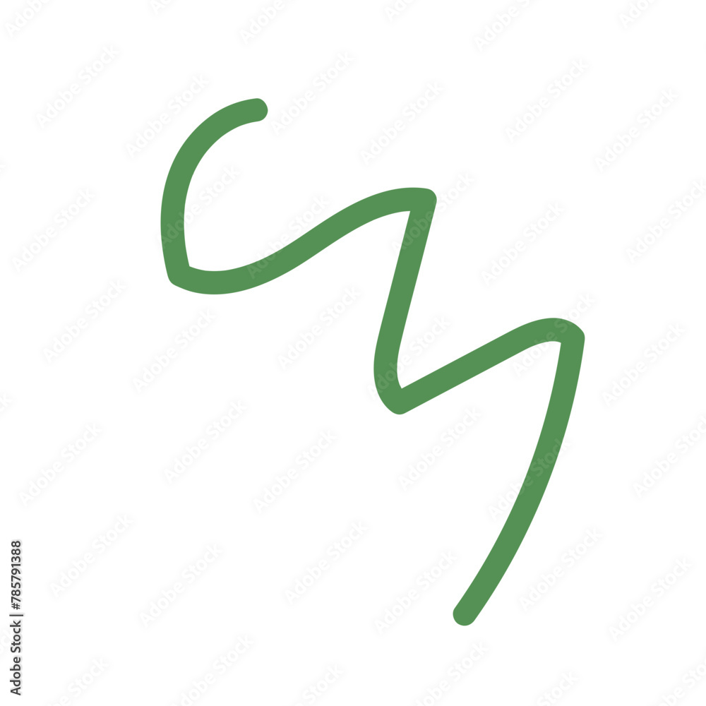 Green squiggle lines abstract Green squiggle lines abstract