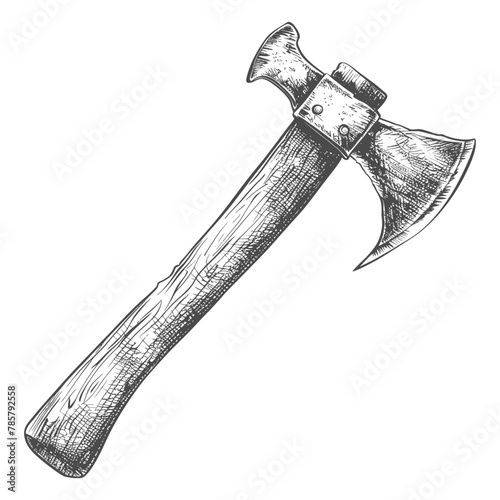 ax images using Old engraving style body black color only