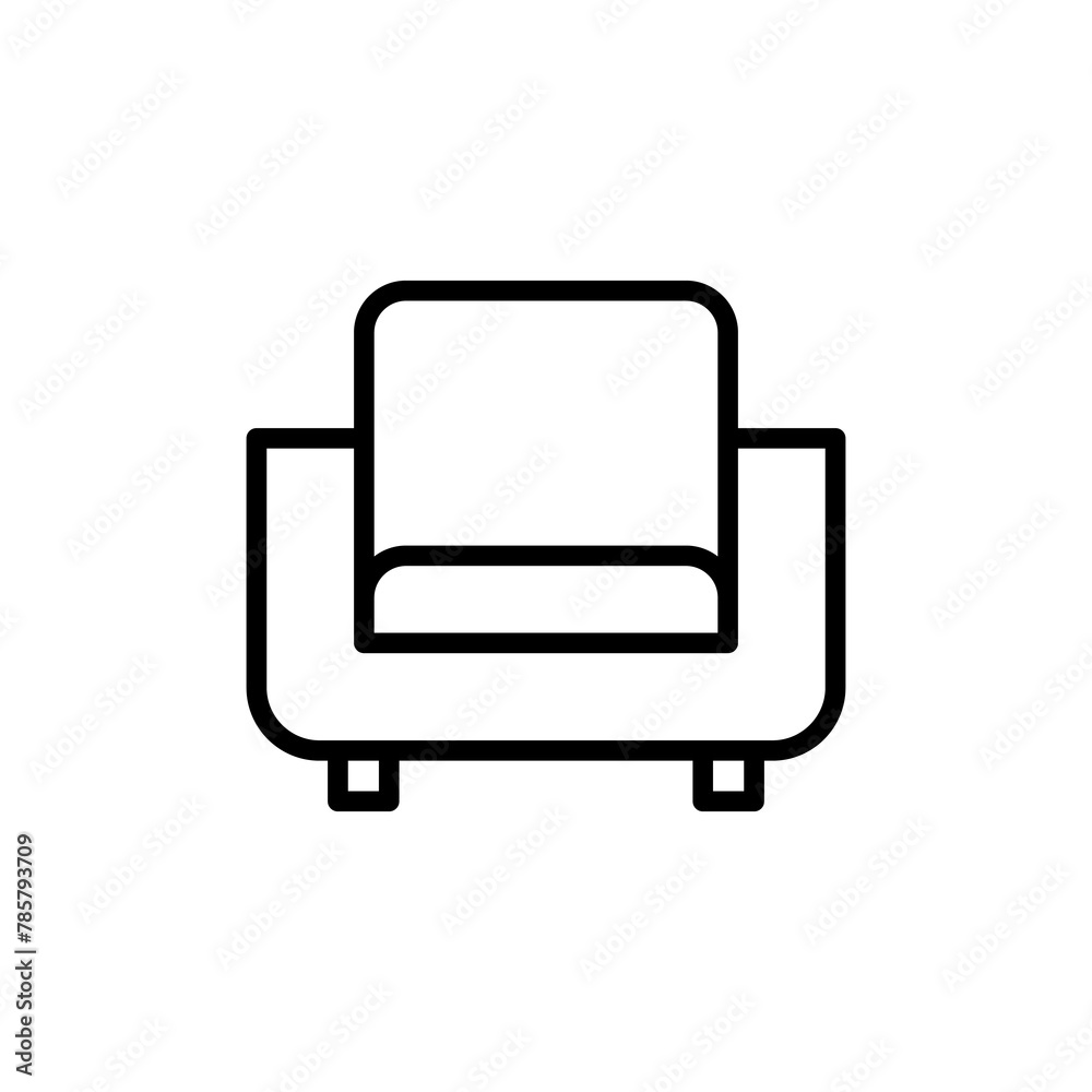 Sofa icon vector isolated on white background. sofa icon illustration. furniture Sofa icon vector isolated on white background. sofa icon illustration. furniture