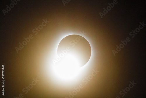 End of a Total Solar Eclipse, Seen From Dublin, Ohio, April 8, 2024